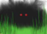 X in his Dark Matter form in a field.