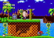 Inhuman infecting a copy of Sonic the Hedgehog, made by NotSoDevy