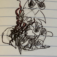 Michelle being eaten concept