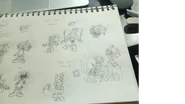 Some sketches for Unnamed Sonic vessel, Zack and some of Denny (Legacy)