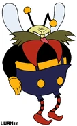 Robotnik after the explosion, with his remaining suit