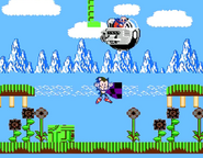 Sonic dies on the boss fight in the third act of Green Hill.