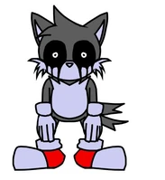 NES.TPI's Tails render with colour but with two arms different blood colour and no shading or extra blood details were added yet.