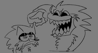 Scorched laughing at Hog.