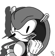 SMI1EDILLO looking at the screen with his "disguise". "DECEIT"