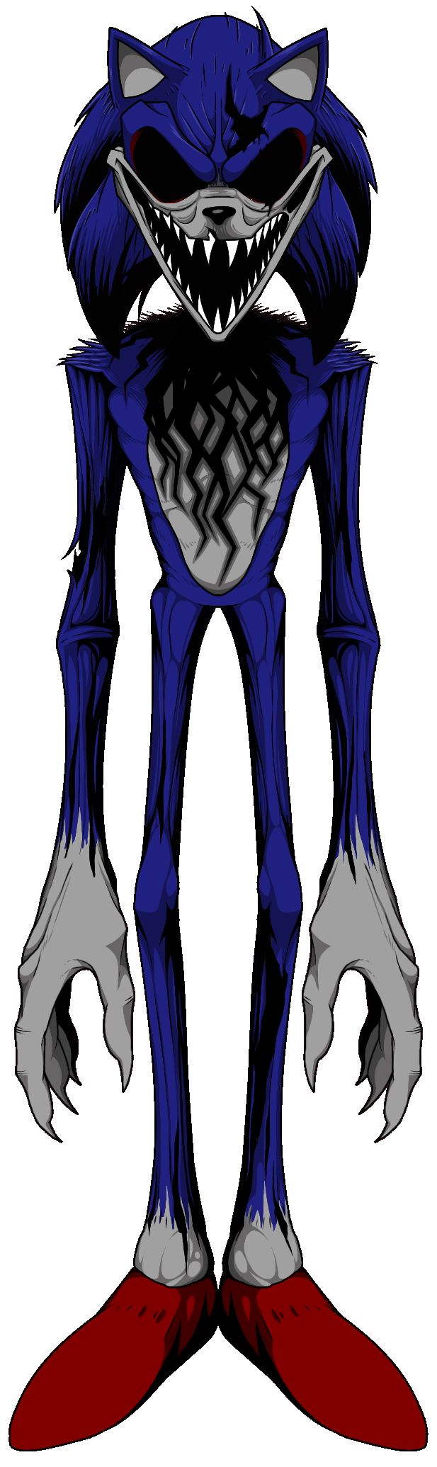 Animated] EXEternal Sonic.exe Faker Form Concept by Aguythatexists