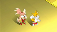 Tails shows her the task at hand, why she's here
