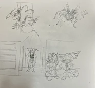 Outdated concept art for the first time players encounter “Six”.