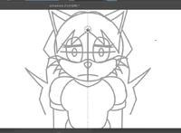 Earliest version of her render.