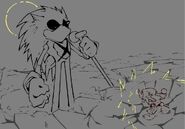 Concept art for Triple Trouble Encore.