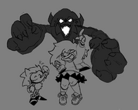 Scorched, Hog, and MaimyMayo, made as a celebration of SayoSkyy's Manual Blast cover