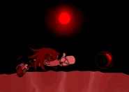 Jeremy trying to reach for the air bubble. "DROWNING"