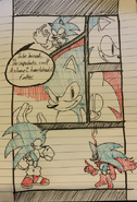 A comic of a fight between S0NIC and Sonic the Hedgehog