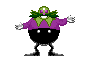 A simple sprite edit of one of Eggman's Sonic 1 sprites, with RUC's color palette. (Essentially what he would look like to Kaleb while in-game)