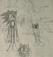 Concept sketches for substitute's redesign