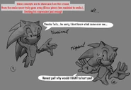Concepts of "Sonic" displaying emotions.