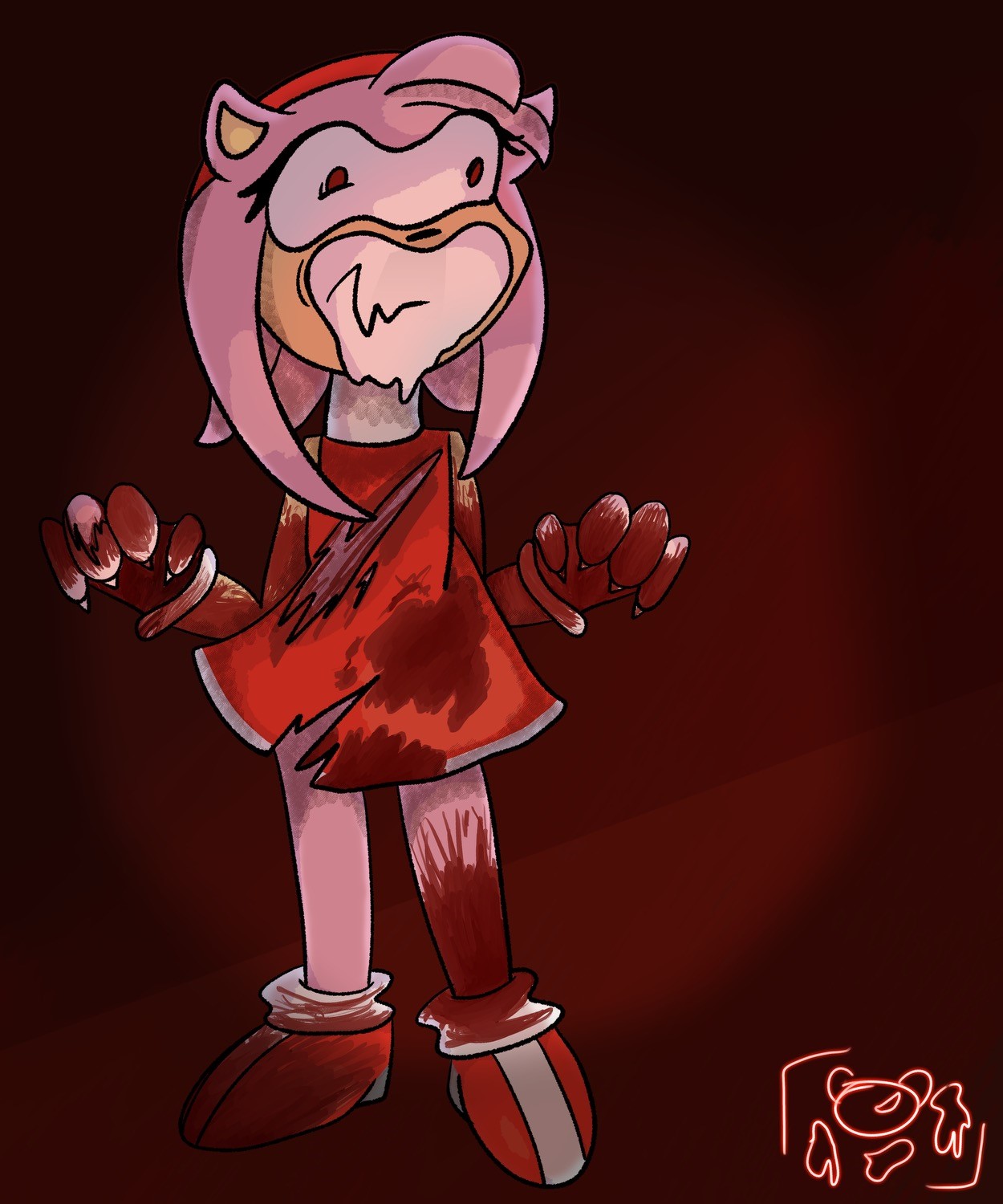 My take on Amy.exe (Sonic.exe related, Pt.2, art by me) : r