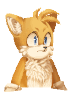 Sprite of a nervous Tails