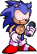 Psycho Sonic idle in Trickery, from Vs. Sonic.Exe and FNF: Parallax.