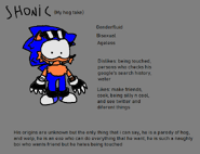 Shonic old ref sheet