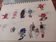 Younger versions of Oliver, Lucas, Bill and Denny