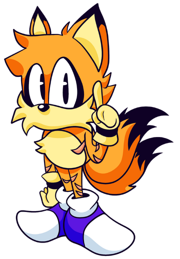 A cute version of tails.exe! (Artist is Sonic . E X E (Exetior) on  amminoapps) : r/milesprower