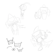 Various doodles of Hōjin by MORI!