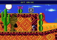 "GET GOING", he says in a level concept.