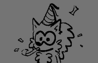 A drawing made for Hog's 2nd Birthday