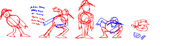 Concept of the poses