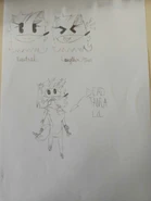 Random doodles of Steph and dead body of Tania lmao.