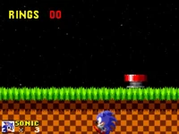 Sonic clips out of the stage