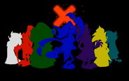 A post showing the silhouettes of X's guardians.