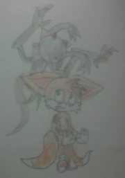 σκιά behind tails