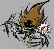 "CHAOS CONTROL!" Concept Art of Queen Vs. Knuckles.