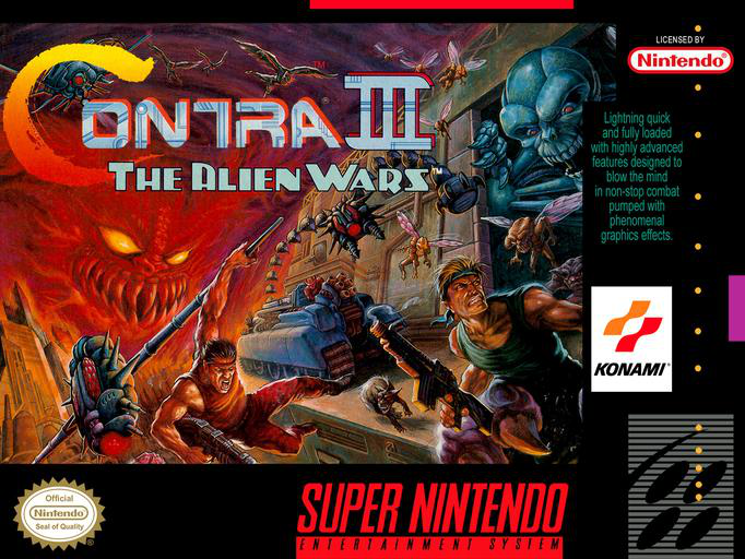 Super Nintendo. - #AnáliseGameplay: 😊 Contra III – The Alien Wars. O  título, considerado um dos melhores jogos da história do Super Nintendo,  continuava narrando a batalha de Bill Rizer e Lance