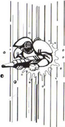 Frogman Soldier artwork from the Operation C instruction booklet.