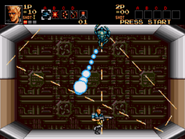 Attack 1: A fast moving homing projectile.