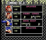 Command Select screen