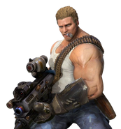 The Bill Rizer DLC skin over Kaiser in Contra: Rogue Corps.