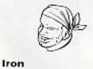 Mugshot artwork from the Contra Force instruction booklet.