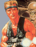 Bill as he appears on the cover artwork for Contra.