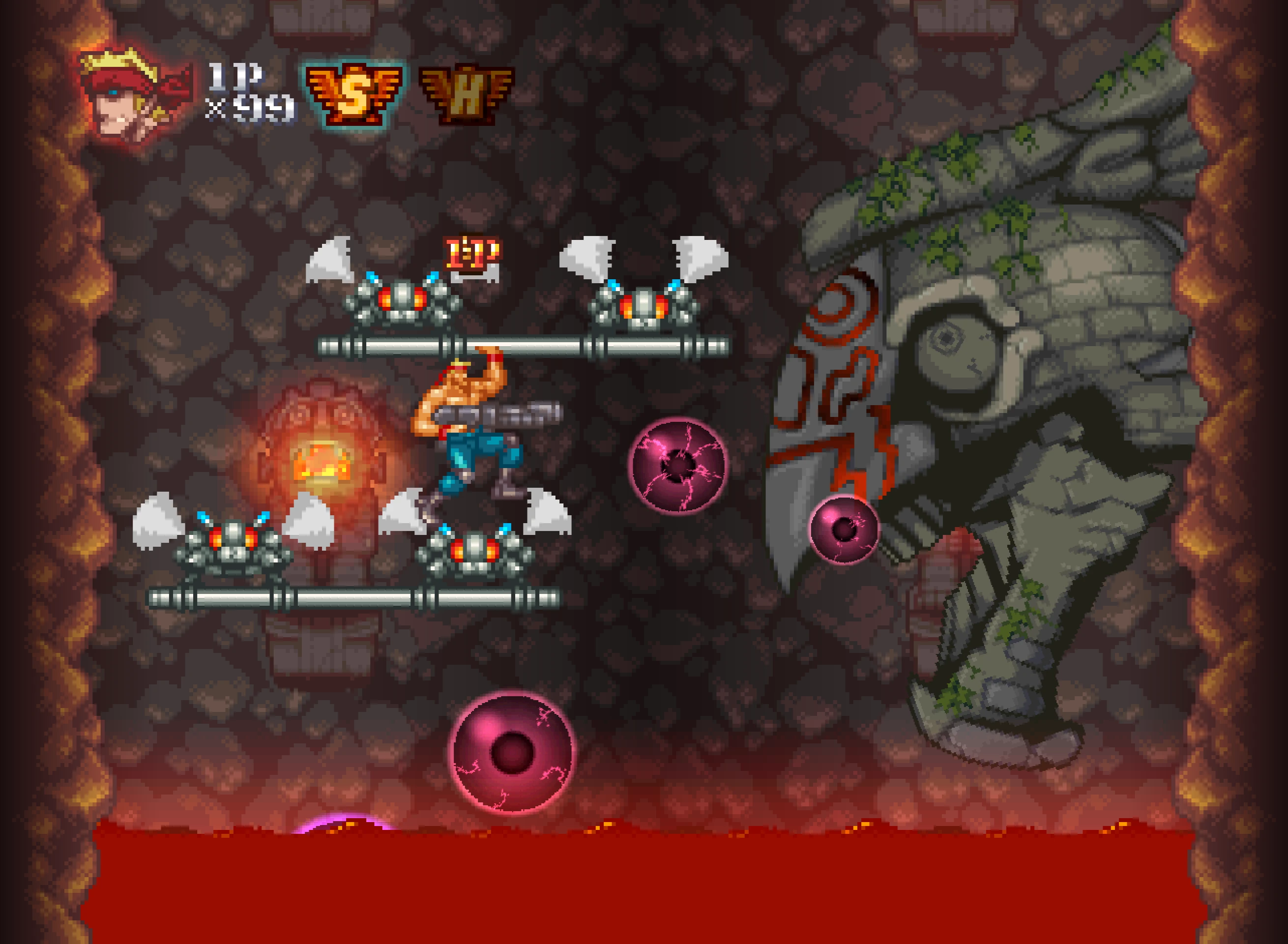 Contra Rebirth Level 4 Boss 1