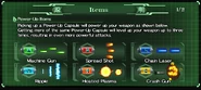 Uprising Items page 1.png (386 KB) Weapons description in Hard Corps: Uprising.