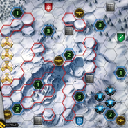 Snow Field board from The Board Game.