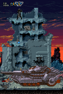 Rino-X1 Battle Tank from Contra 4.