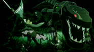 A Cyber Gator seen during the intro cutscene of Hard Corps: Uprising.