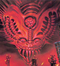 Gava's artwork from the back cover of Contra Spirits instruction booklet.