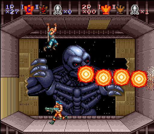 Contra 2 snes hot sale