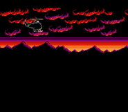 The helicopter during the ending credits in Super C. (NES)